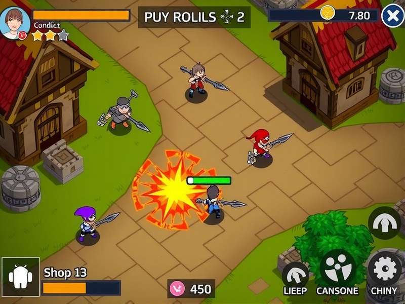 Intense Battle in Ginger Warriors Conflict Ginger Warriors Conflict Gameplay Screenshot